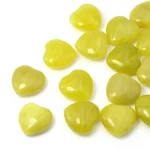 Jadeit naturalny duże serce wypukłe ok. 19x20 mm [przekładka]