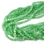 Jadeit zielony szklisty kula fasetowana ok. 6mm