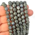 Labradoryt ciemny kula gładka ok. 7,5mm