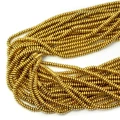 Hematyt miodowe złoto oponka gładka ok. 4x1,5mm