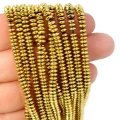 Hematyt miodowe złoto oponka gładka ok. 4x1,5mm