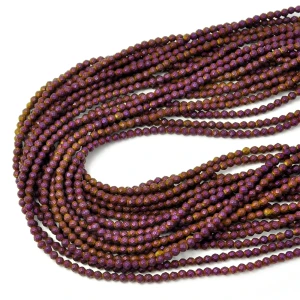 Hematyt fioletowy kula matowa fasetowana ok. 3mm