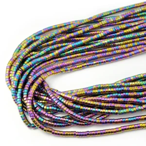 Hematyt wielokolorowy talarek  ok. 4x2mm