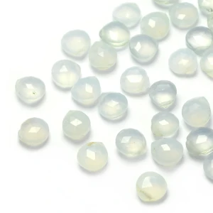 Chalcedon Brioletka (serce fasetowane) ok. 6-7x6mm