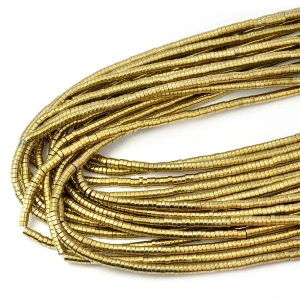 Hematyt szampańskie złoto talarek  ok. 4x2mm