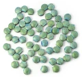 Hematyt niebiesko zielony matowa muszelka ok. 8mm [przekładka]