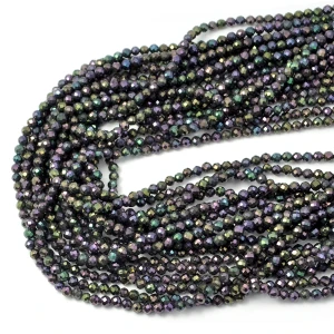 Spinel wielokolorowy kula fasetowana ok. 3mm