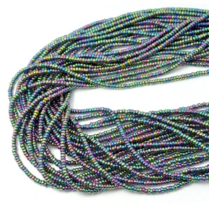 Hematyt wielokolorowy gładka oponka ok. 2x1mm