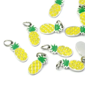 Ananas ok. 17x6mm [zawieszka, stal] 