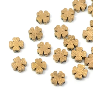 Hematyt koniczyna miedziany ok. 8mm [przekładka]
