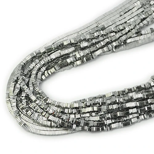 Hematyt srebrny heishi ok. 3x1mm
