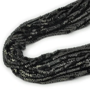 Hematyt czarny poduszki ok. 3x1mm