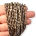 Hematyt brązowy kostka matowa ok. 3x3mm [obłe rogi]