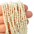 Perła hodowana mała oponka gładka ok. 3-4x3mm