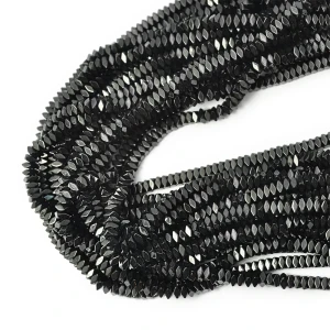 Hematyt czarny poduszki ok. 4x2mm