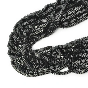 Hematyt czarny poduszki ok. 4x1,5mm
