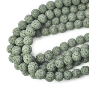 Lawa wulkaniczna khaki kula ok. 13mm