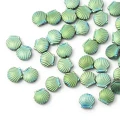 Hematyt niebiesko zielony matowa muszelka ok. 7x6mm