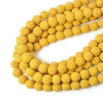 Lawa wulkaniczna żółta kula ok. 12mm