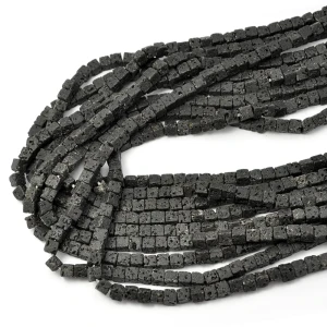 Lawa wulkaniczna kostka ok. 4,5x4,5mm