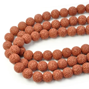 Lawa wulkaniczna ceglana kula ok. 14mm