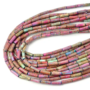 Jaspis cesarski kolorowy patyczek ok. 4x13mm