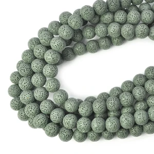 Lawa wulkaniczna khaki kula ok. 12mm