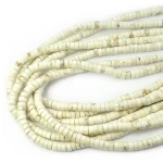 Howlit kremowy talarek ok. 6x3mm