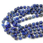 Lapis lazuli kostka fasetowana ok. 8x8mm