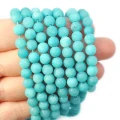 Jadeit niebieski aqua kula matowa ok. 6mm