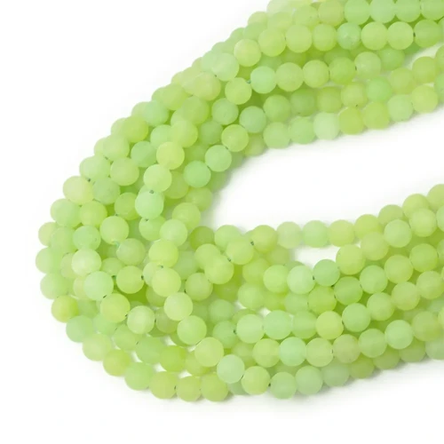 Jadeit winogronowy kula matowa ok. 6mm