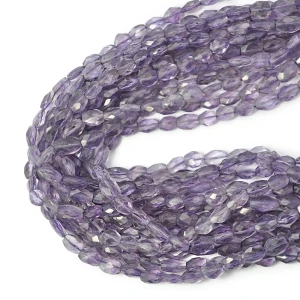 Ametyst owal fasetowany ok. 6-11x4-8mm