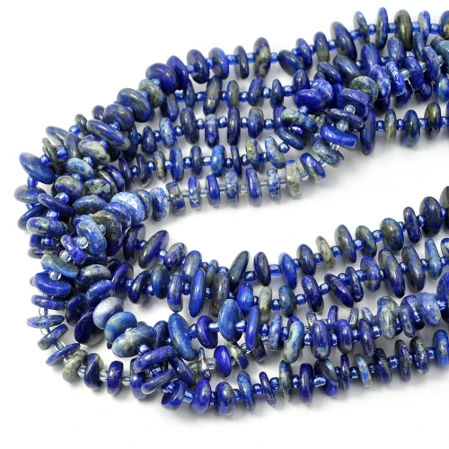 Lapis lazuli płaska bryłka ok. 8-15x1-4mm