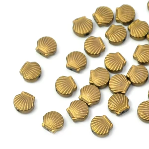 Hematyt miedziany matowy muszelka ok. 6x7mm [przekładka]