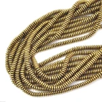 Hematyt jasne złoto oponka gładka ok. 4x2mm