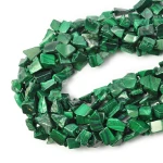 Malachit bryłka gładka ok. 6-15x5-10mm
