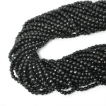 Black stone kula fasetowana ok. 4mm