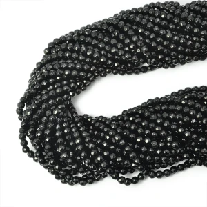 Black stone kula fasetowana ok. 4mm