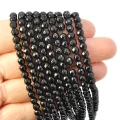 Black stone kula fasetowana ok. 4mm
