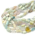 Morganit jasny walec ok. 10-14x6-7mm