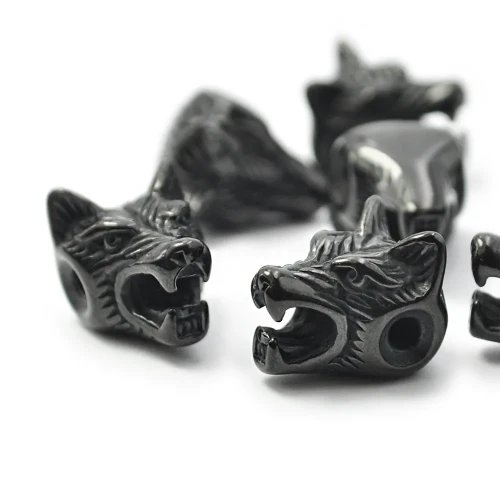 Wilk ok. 14x10mm [przekładka, stal, kolor czarny]