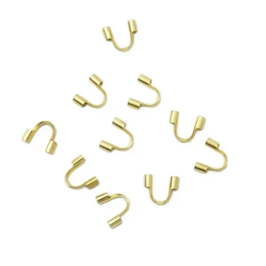 Podkówki ok. 4-5mm [stal szlachetna, kolor złoty PVD] 10szt.
