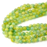 Jadeit limonkowy kula fasetowana ok. 10mm