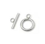 Zapięcie toggle ok. 15x15mm [stal szlachetna]