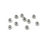 Kula srebrna ok. 3mm [przekładka, stal, 10szt]