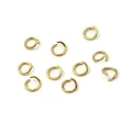 Ogniwka otwarte ok. 4mm [stal, kolor złoty PVD] 10szt