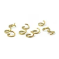 Ogniwka otwarte ok. 4mm [stal, kolor złoty PVD] 10szt