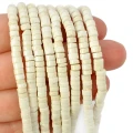 Howlit kremowy talarek ok. 4x2,5mm