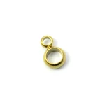 Pierścień do podwieszania ok. 8x5mm [stal szlachetna, kolor złoty PVD]