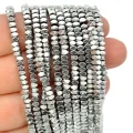 Hematyt srebry poduszki ok. 3x2mm